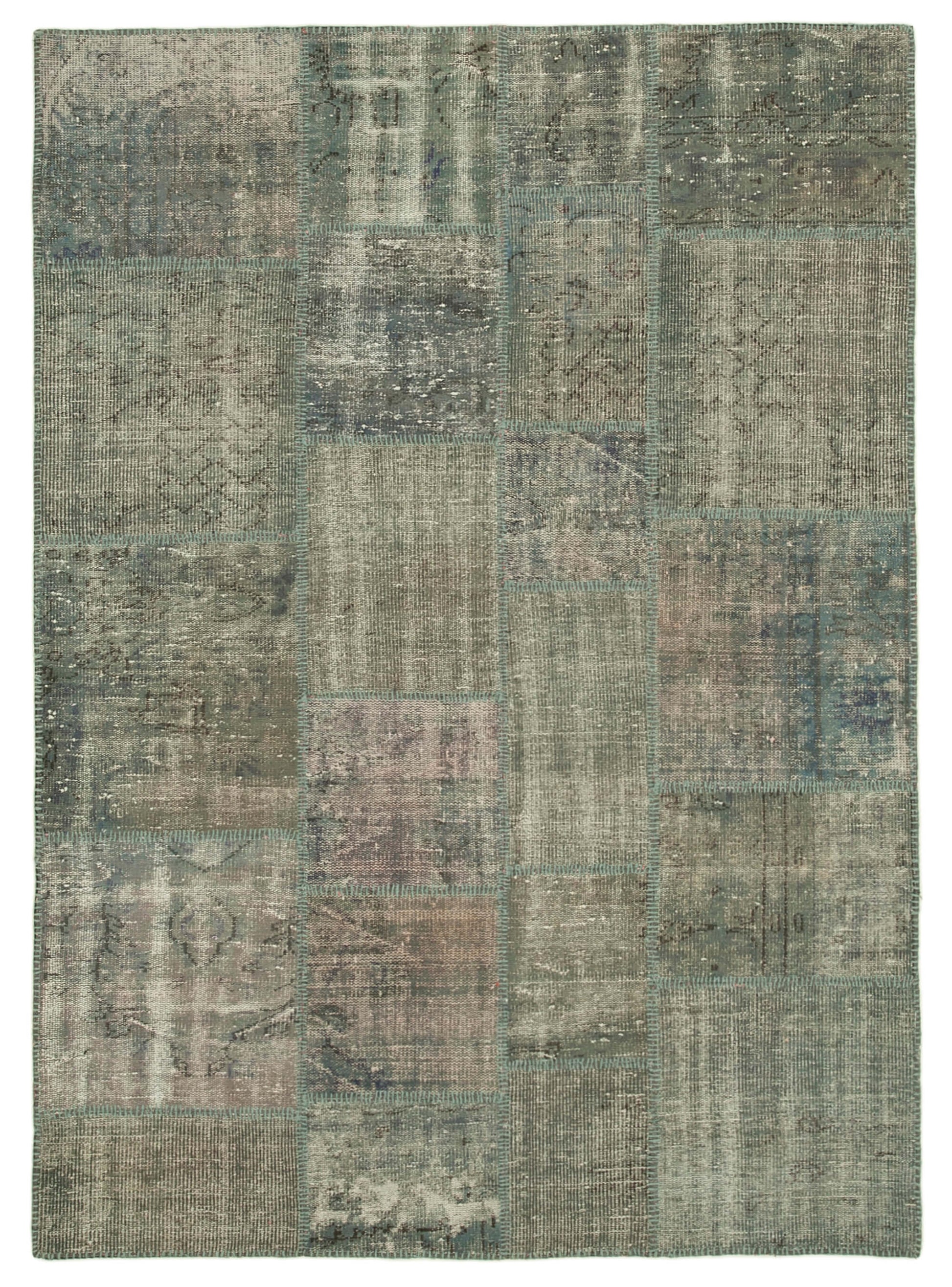 6x8 Grey Patchwork Rug - 31882