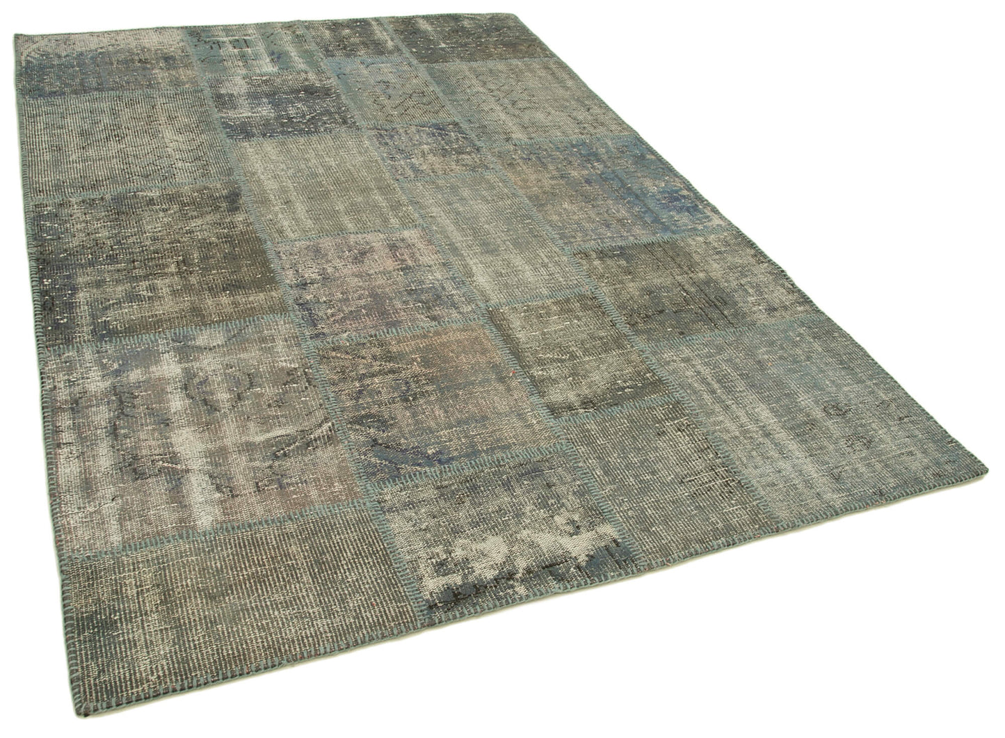 6x8 Grey Patchwork Rug - 31882