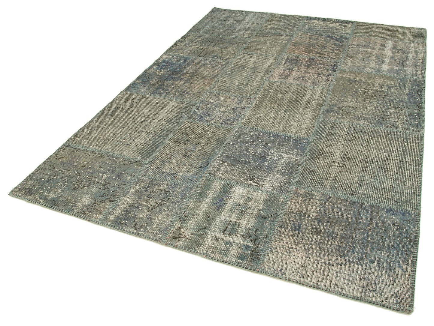 6x8 Grey Patchwork Rug - 31882