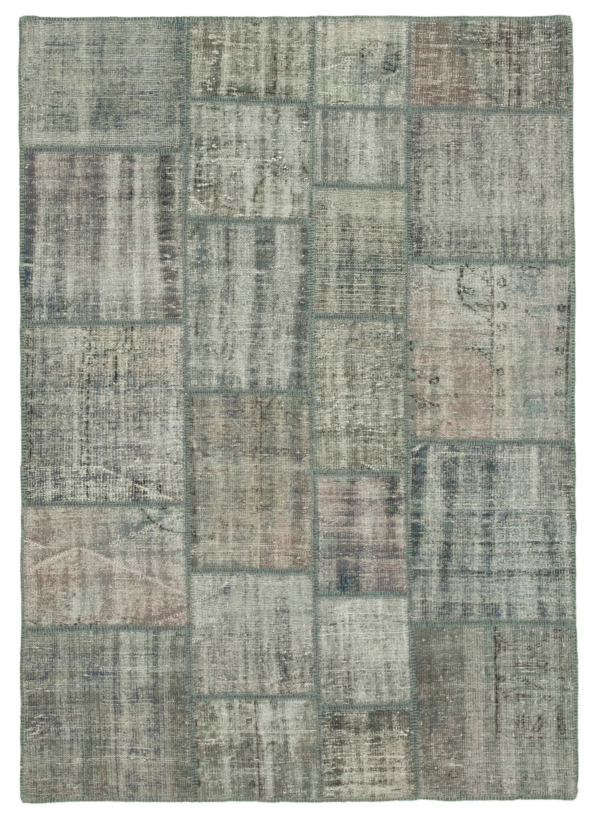 6x8 Grey Patchwork Rug - 31883