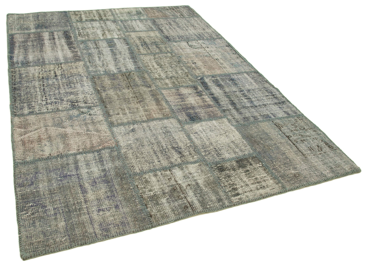 6x8 Grey Patchwork Rug - 31883