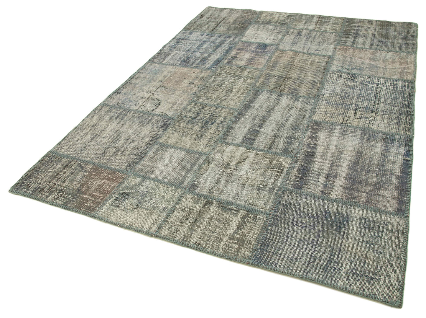 6x8 Grey Patchwork Rug - 31883