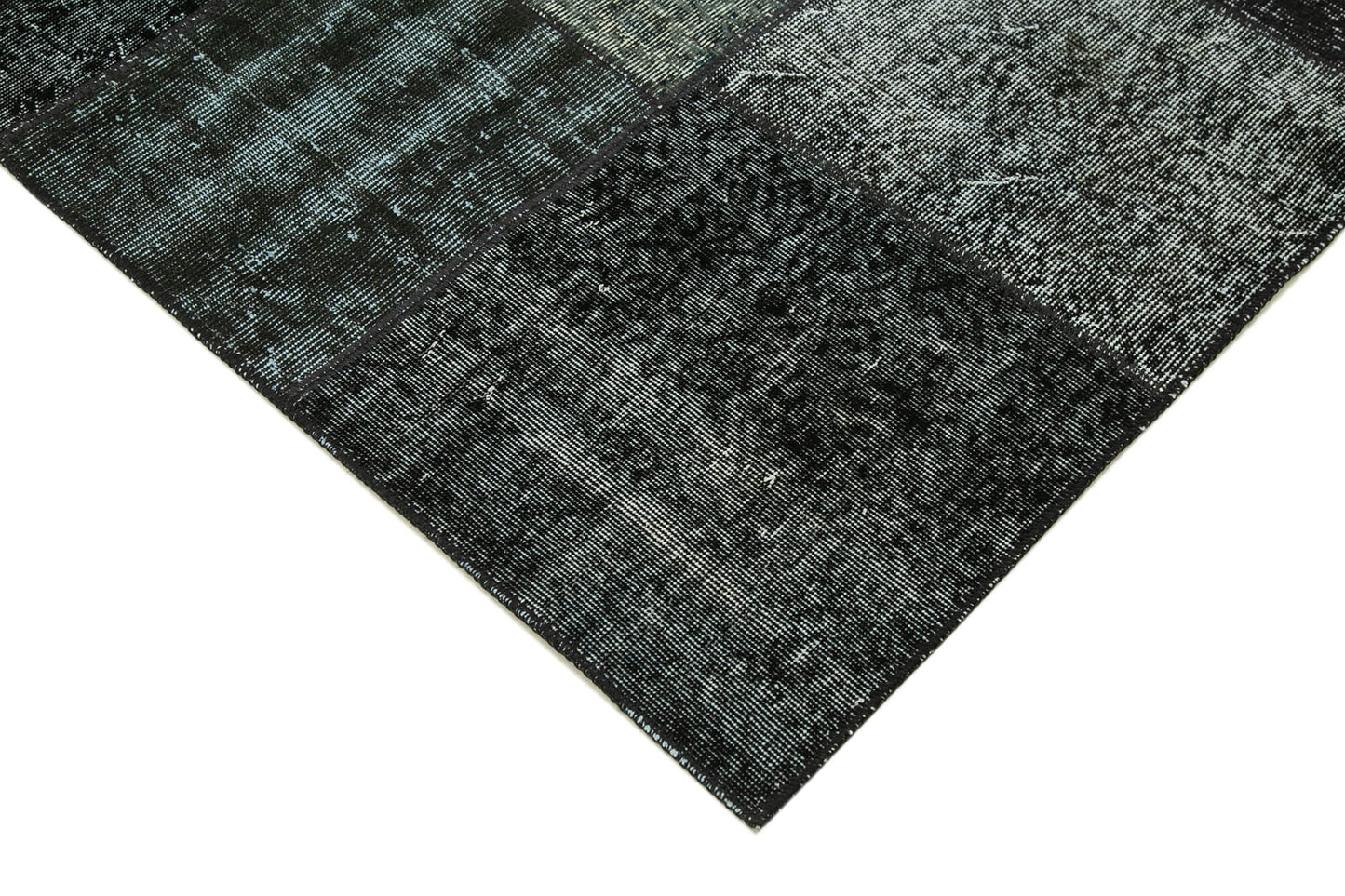 6x8 Black Patchwork Rug - 31884