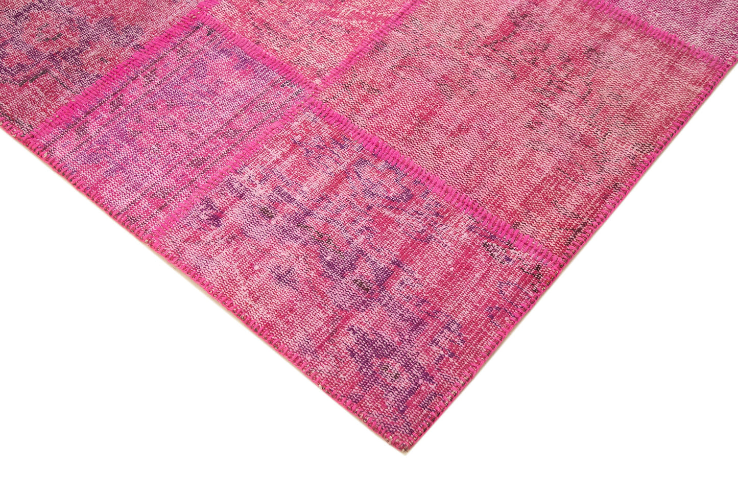 6x8 Pink Patchwork Rug - 31885