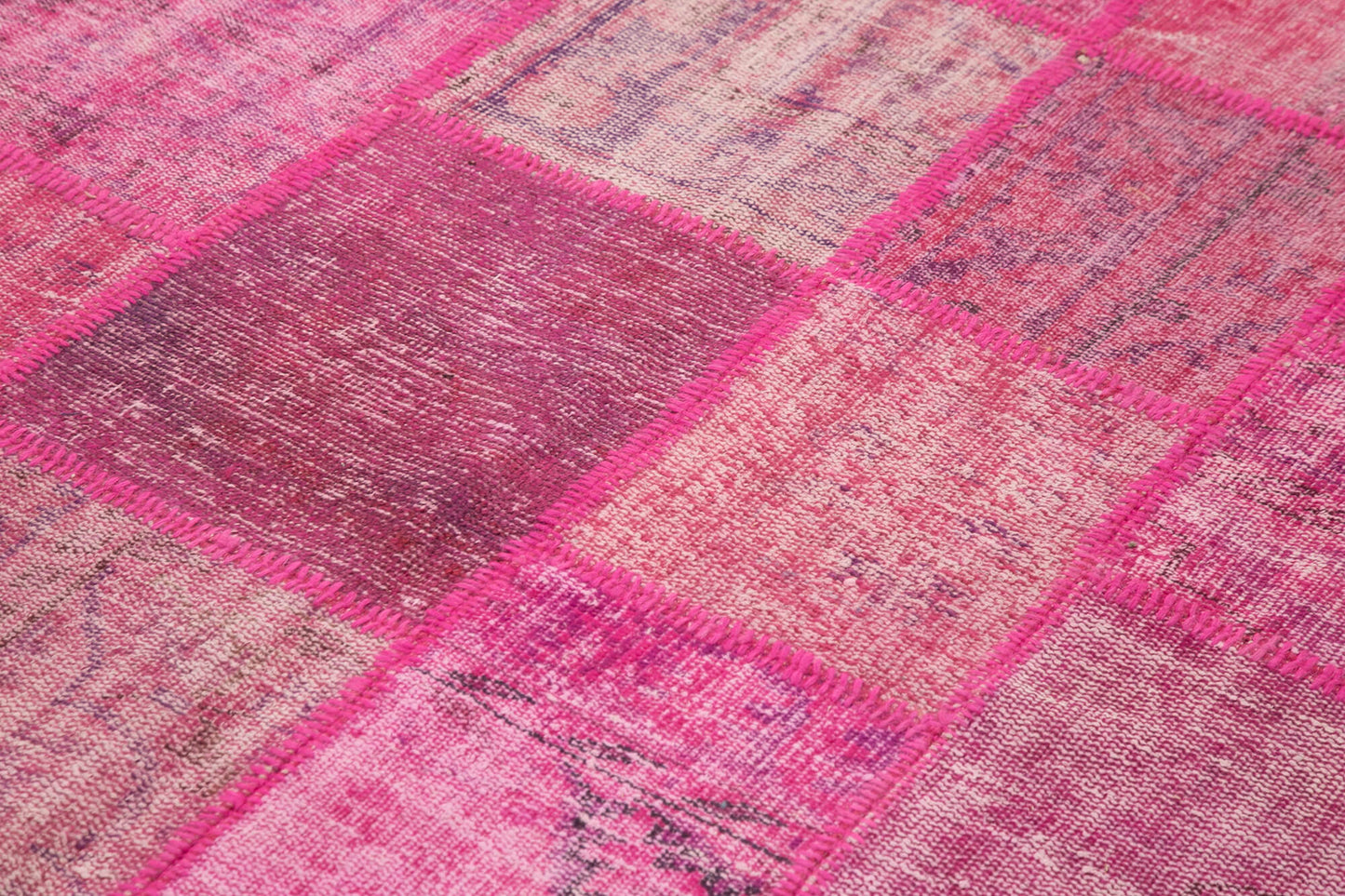 6x8 Pink Patchwork Rug - 31885