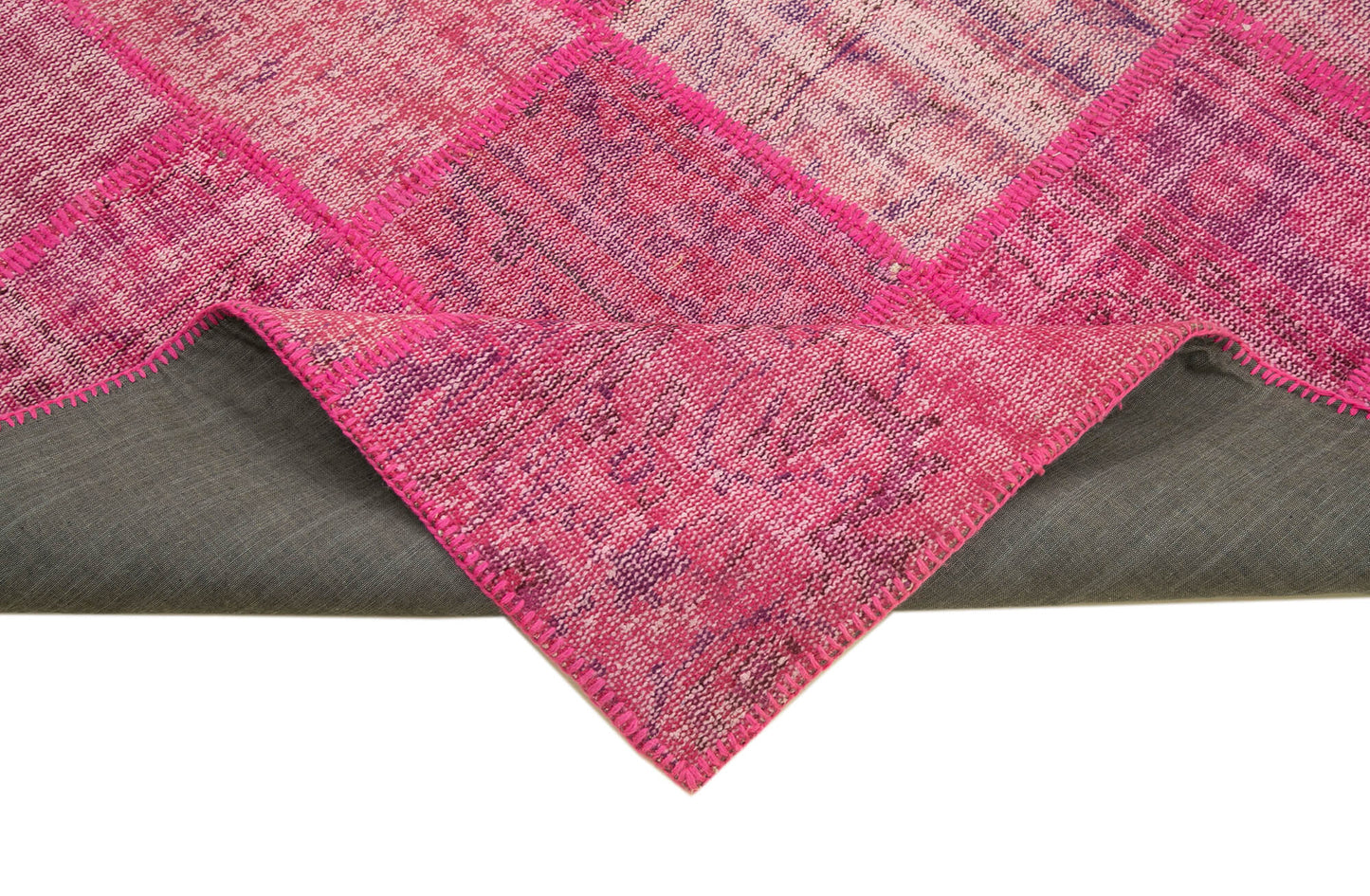 6x8 Pink Patchwork Rug - 31885