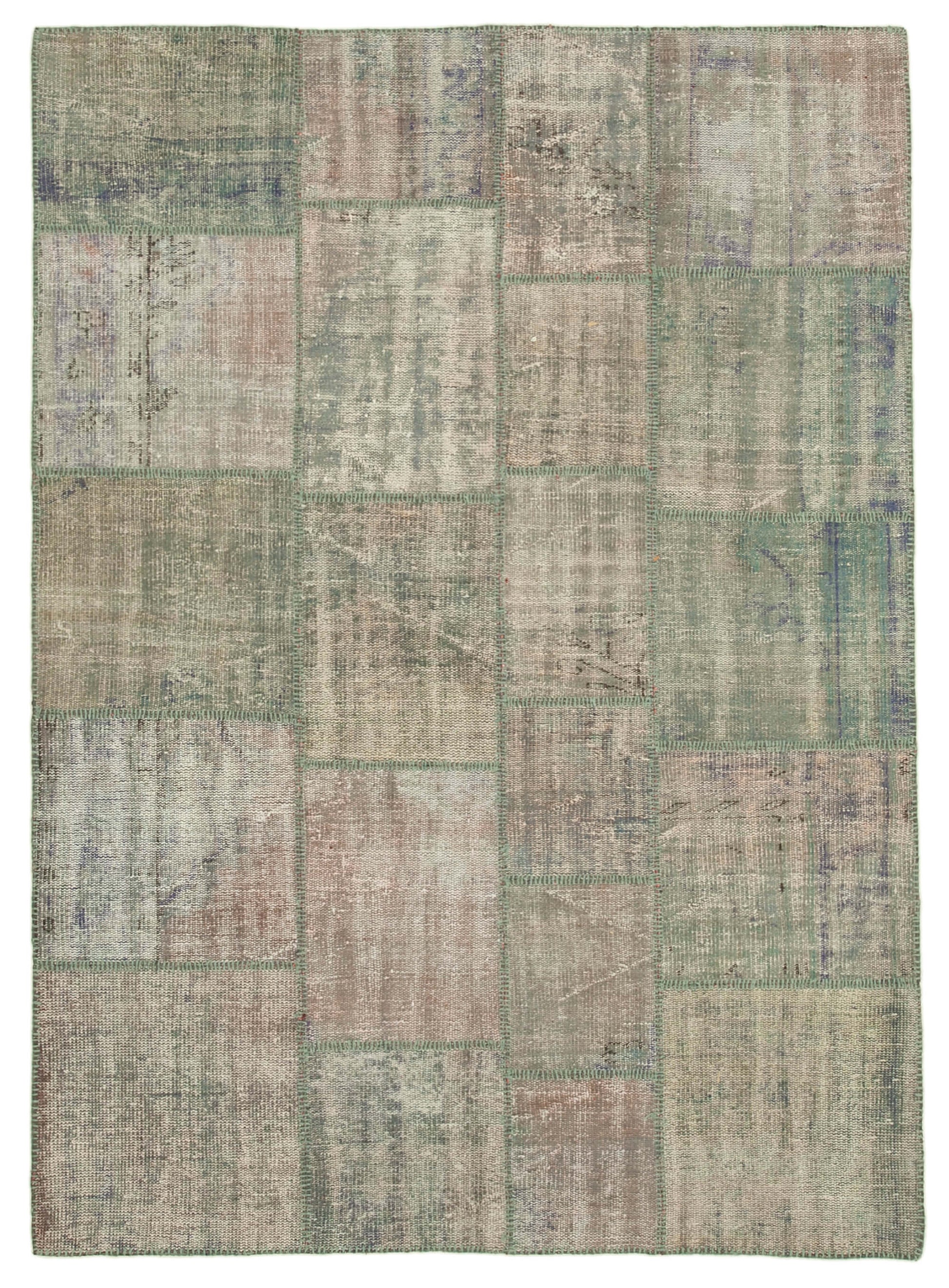 6x8 Grey Patchwork Rug - 31887