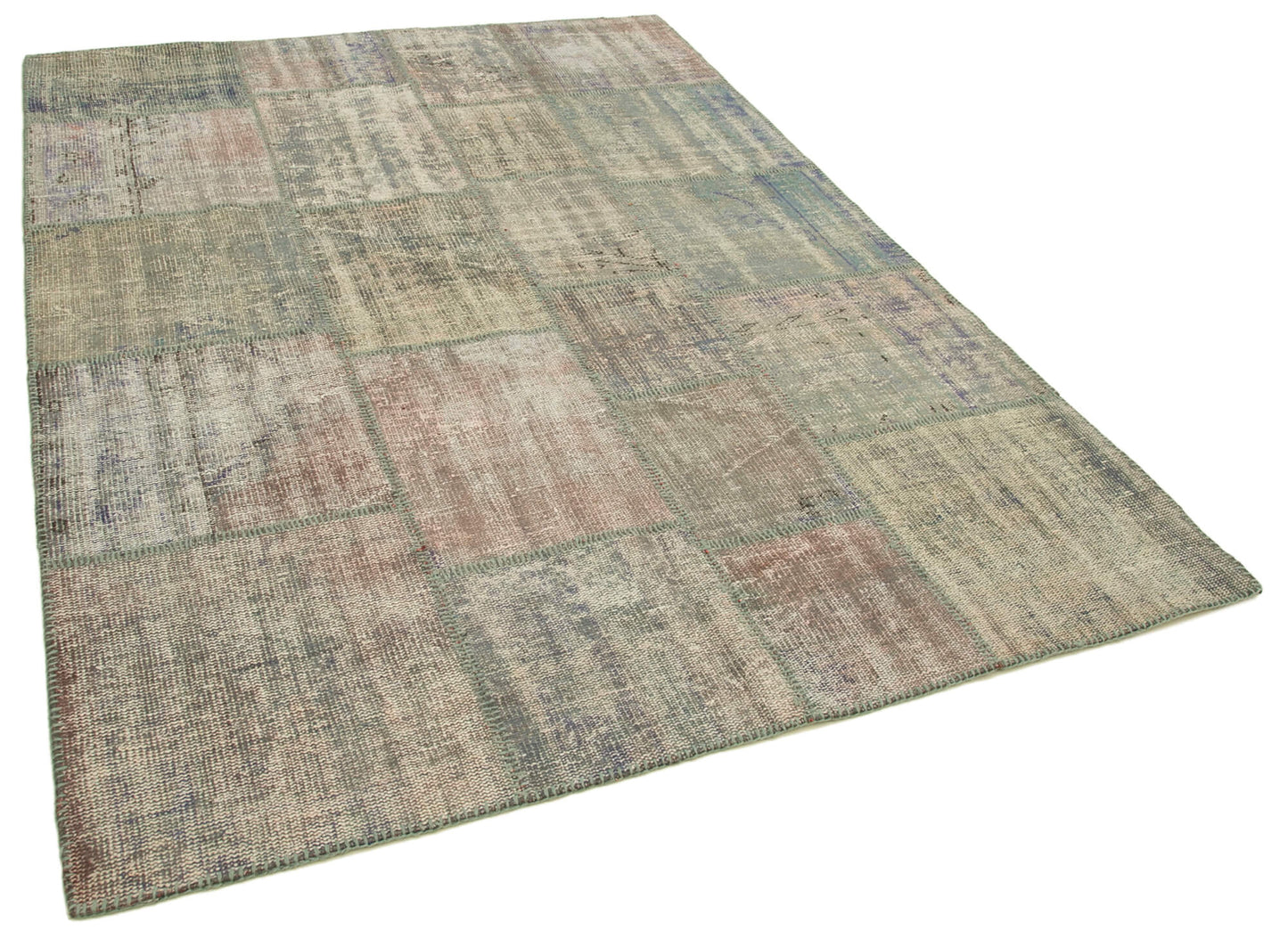 6x8 Grey Patchwork Rug - 31887