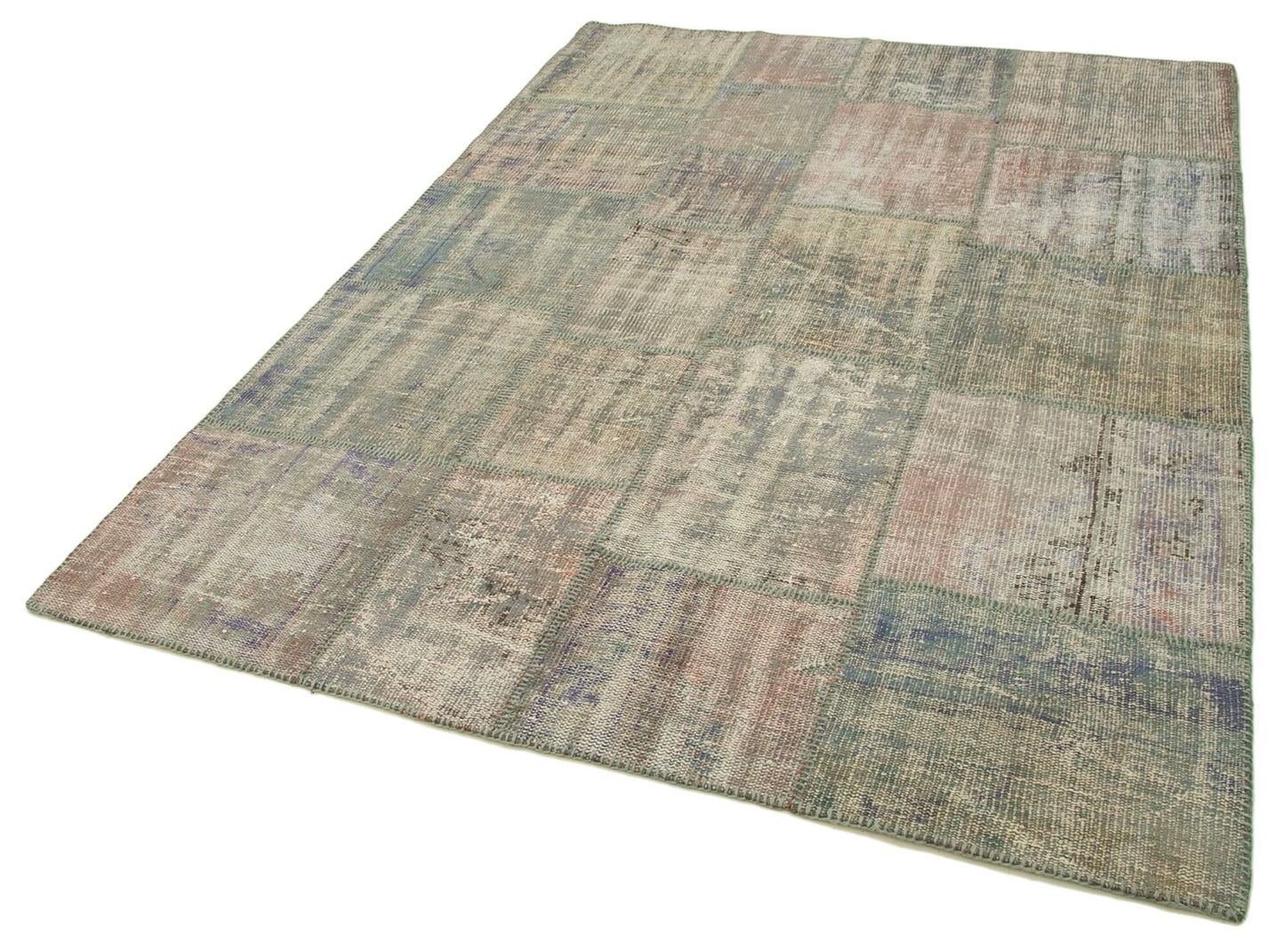 6x8 Grey Patchwork Rug - 31887