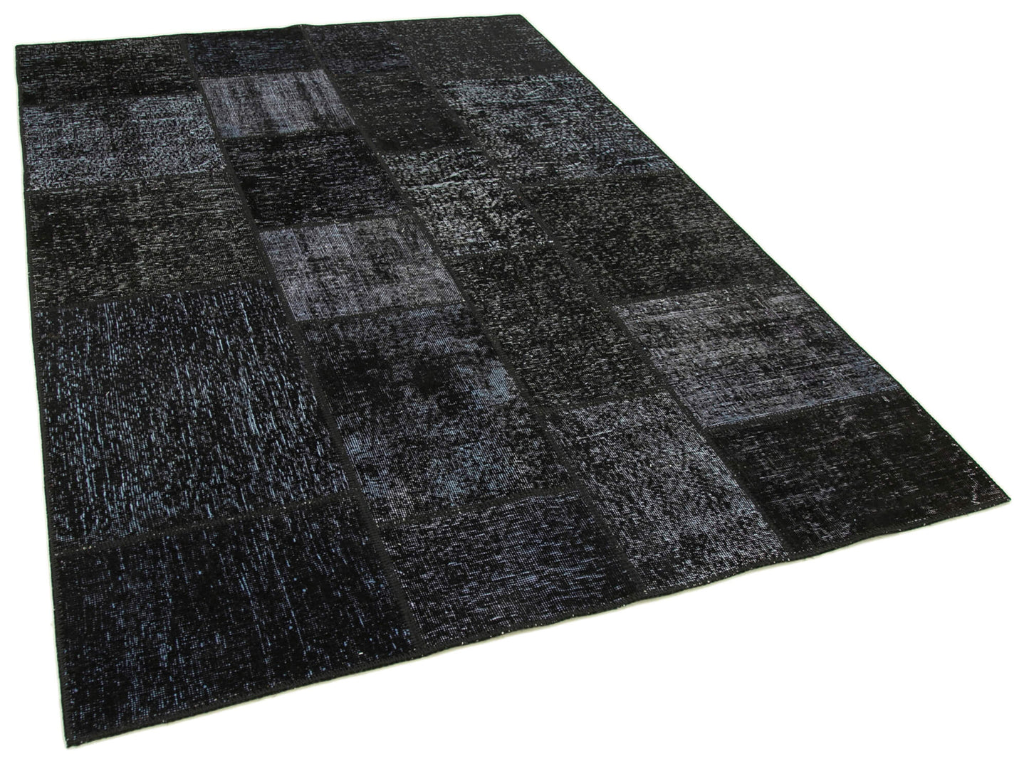 6x8 Black Patchwork Rug - 31891