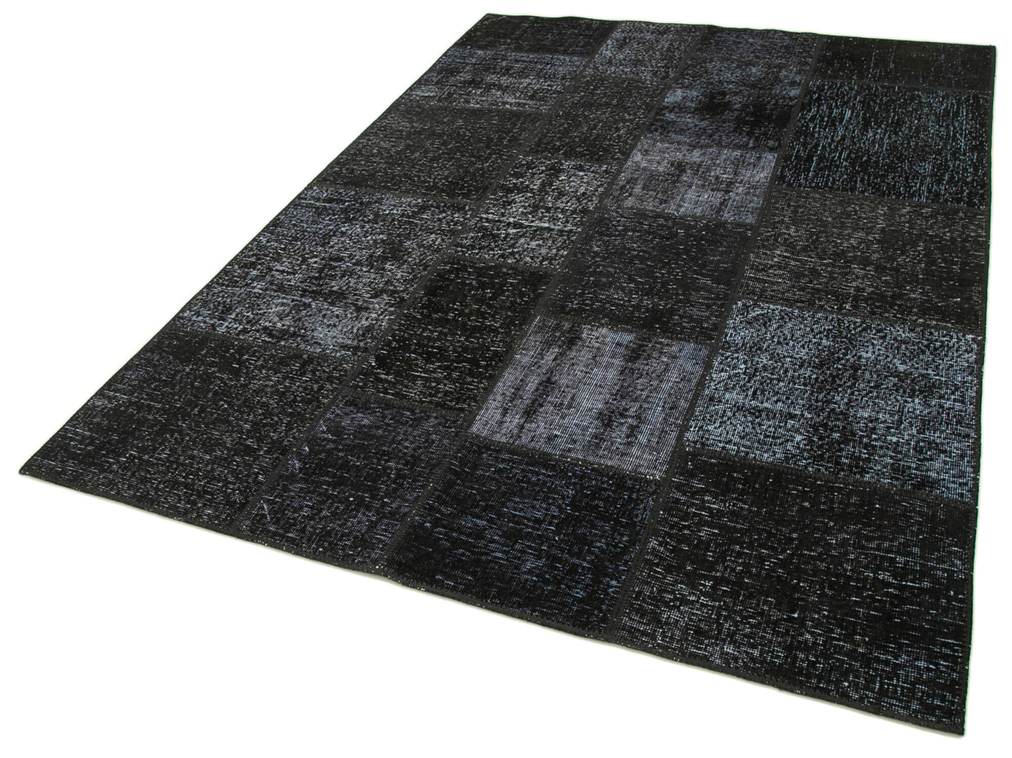 6x8 Black Patchwork Rug - 31891