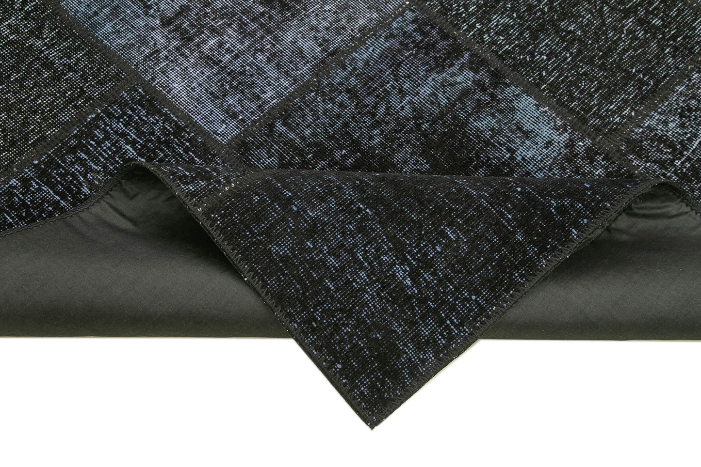 6x8 Black Patchwork Rug - 31891