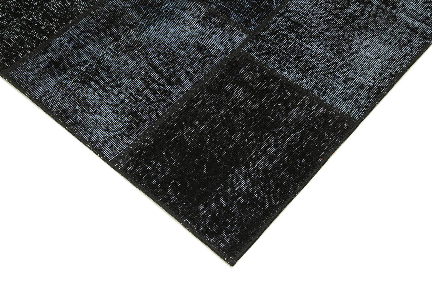 5x8 Black Patchwork Rug - 31896