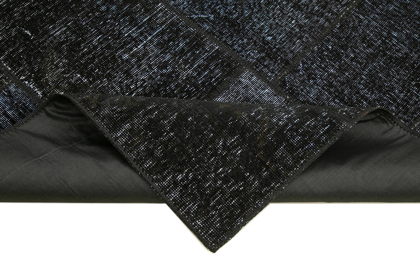 5x8 Black Patchwork Rug - 31896