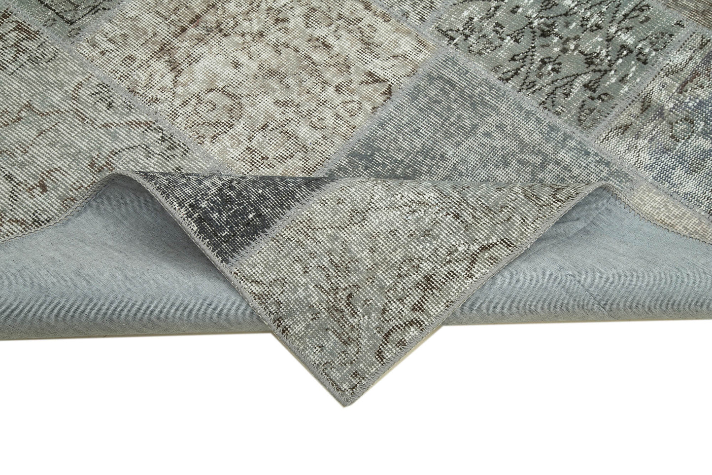 6x8 Grey Patchwork Rug - 31899