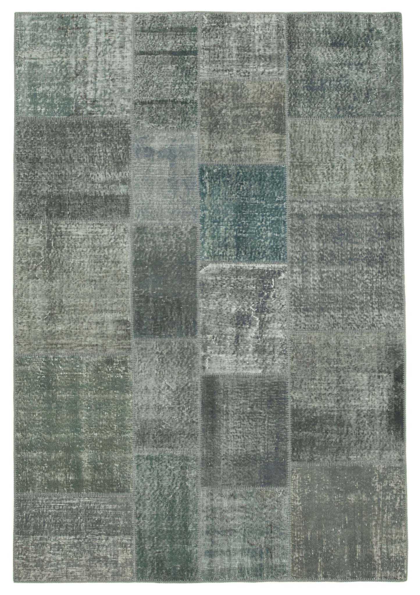 6x8 Grey Patchwork Rug - 31900