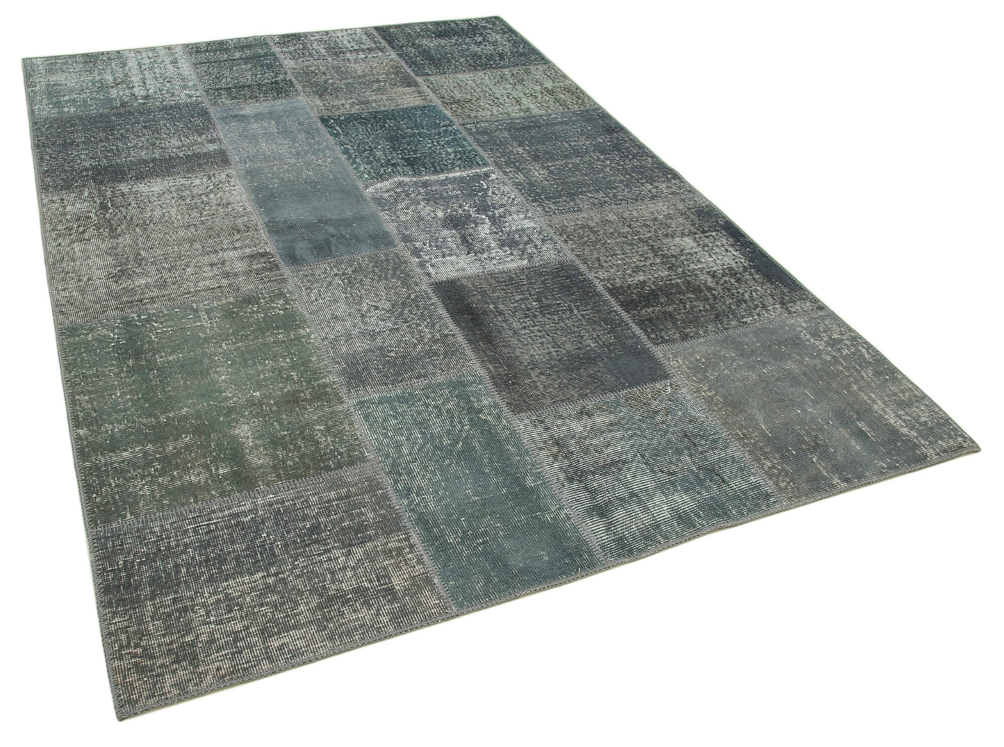 6x8 Grey Patchwork Rug - 31900