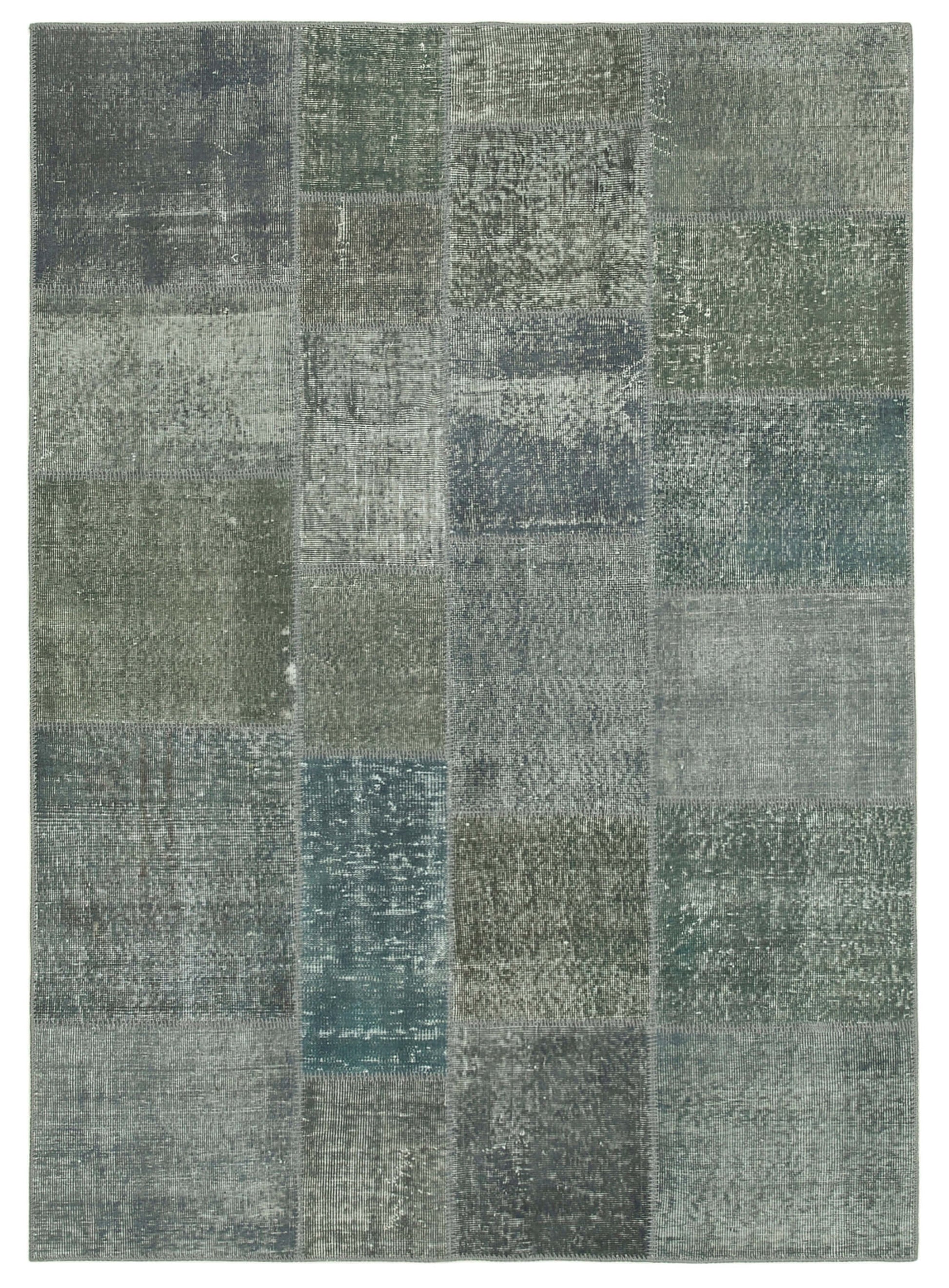 6x8 Grey Patchwork Rug - 31901