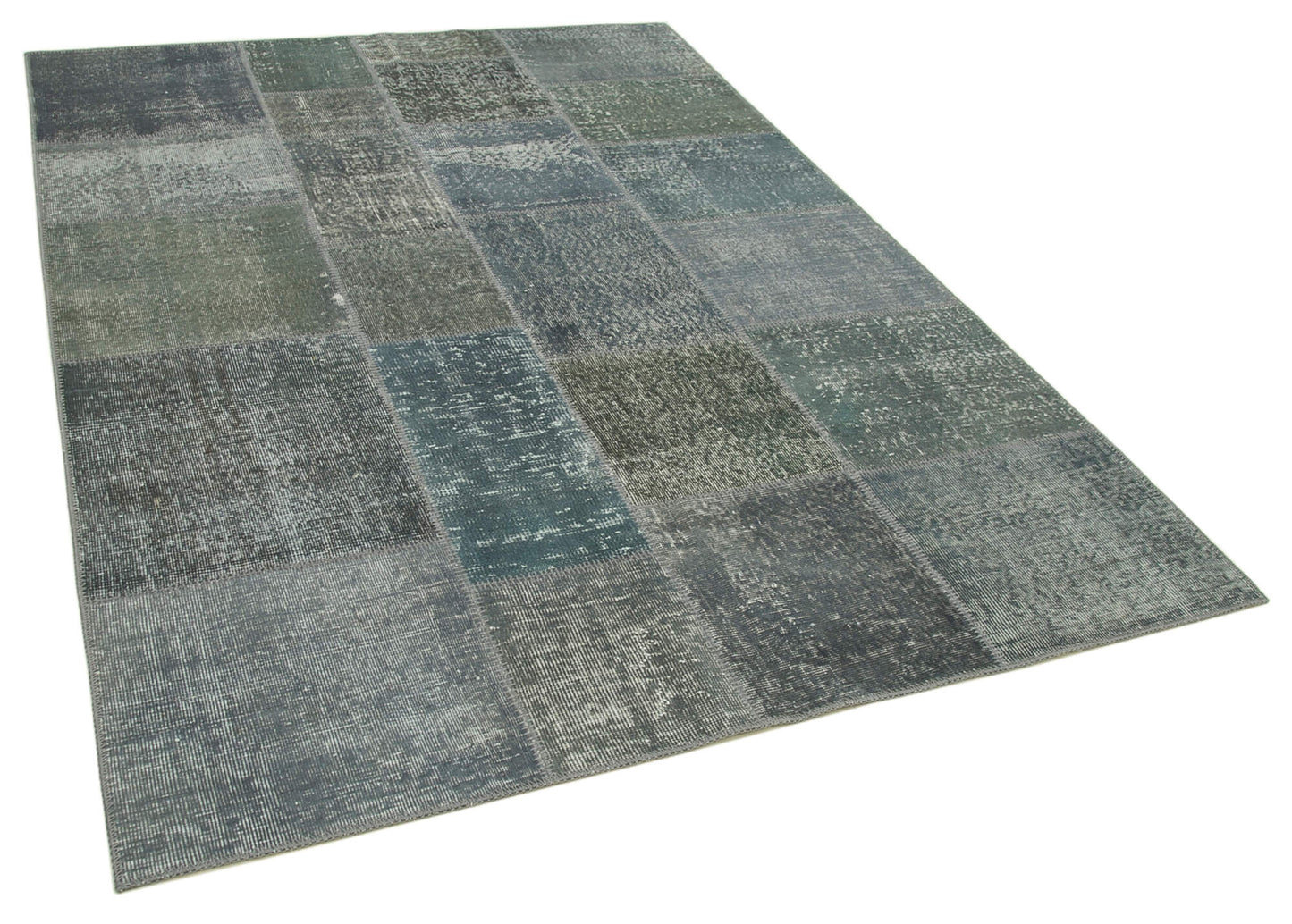 6x8 Grey Patchwork Rug - 31901