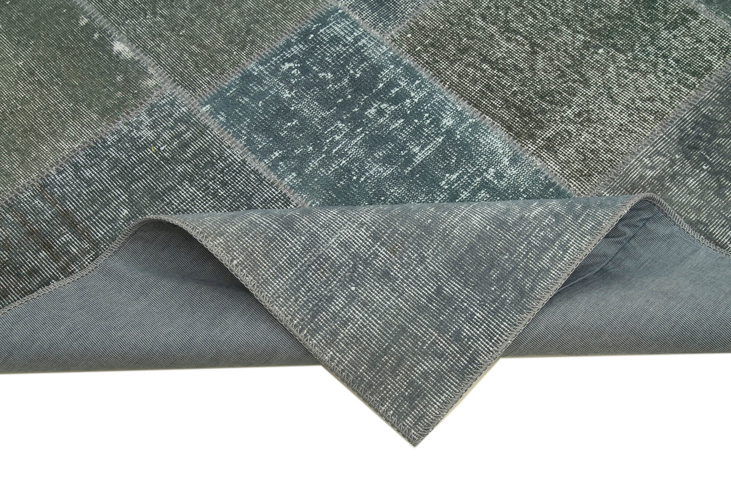 6x8 Grey Patchwork Rug - 31901