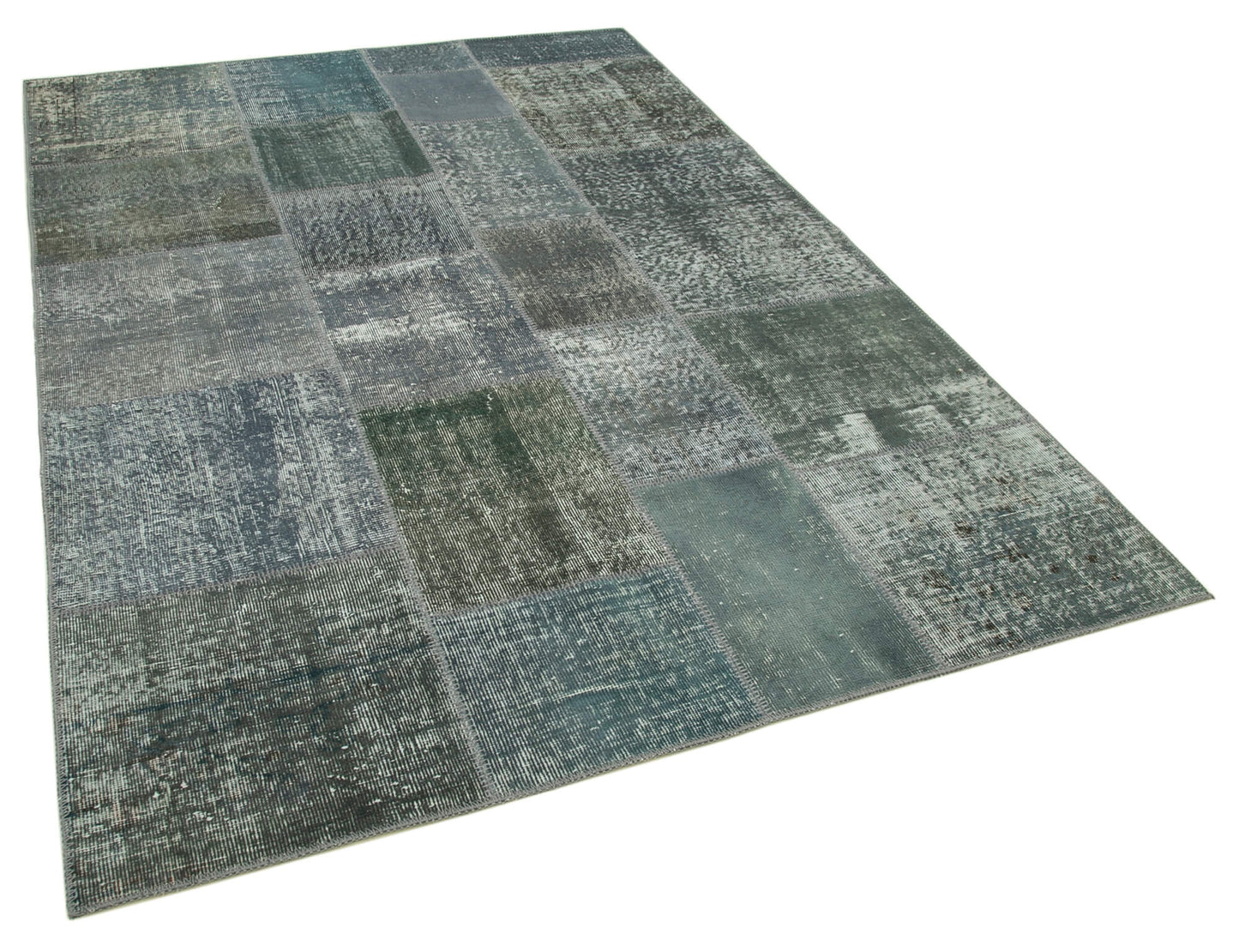 6x8 Grey Patchwork Rug - 31902