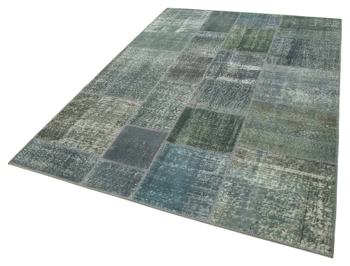 6x8 Grey Patchwork Rug - 31902