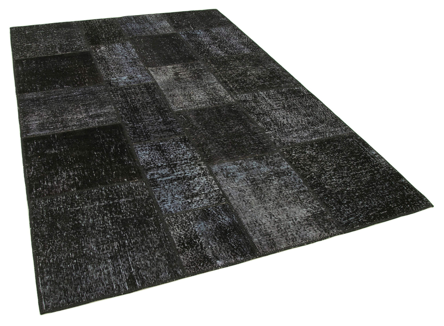 6x8 Black Patchwork Rug - 31904