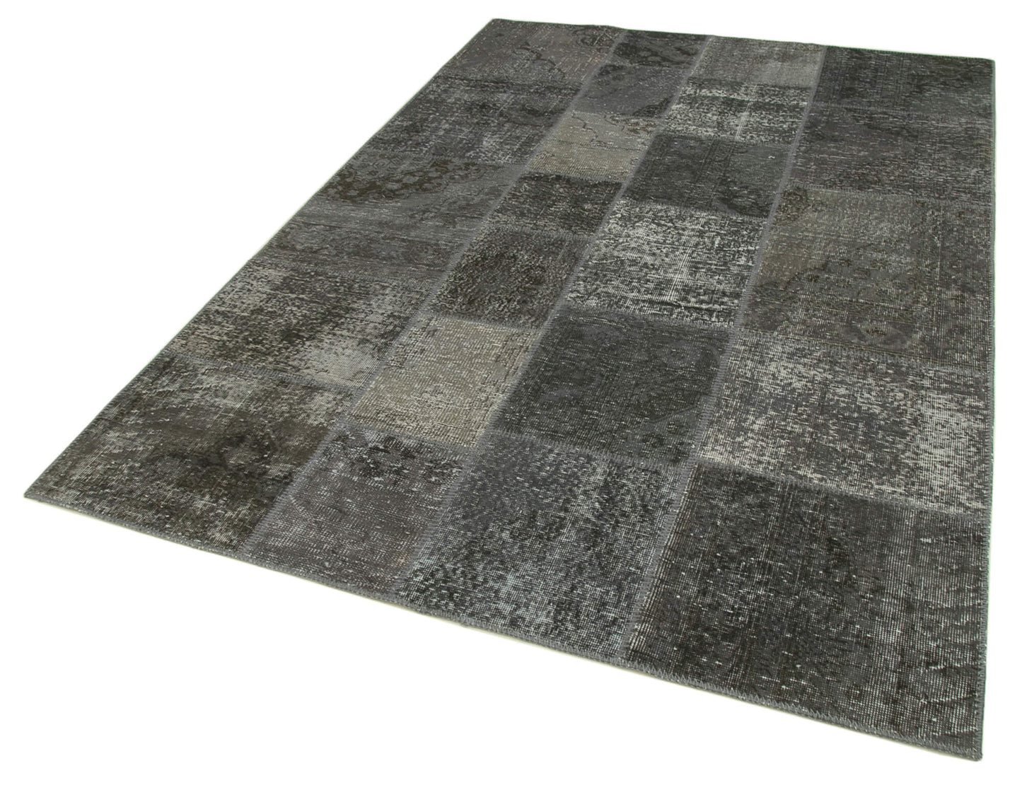 6x8 Grey Patchwork Rug - 31906