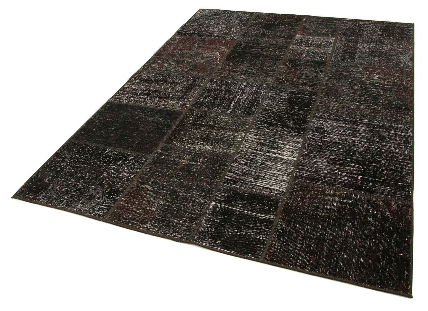 6x8 Brown Patchwork Rug - 31907