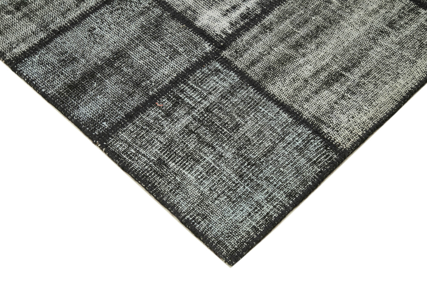 6x8 Black Patchwork Rug - 31908