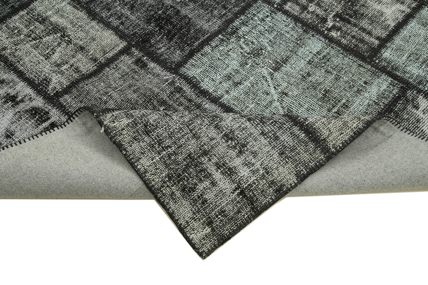 6x8 Black Patchwork Rug - 31908