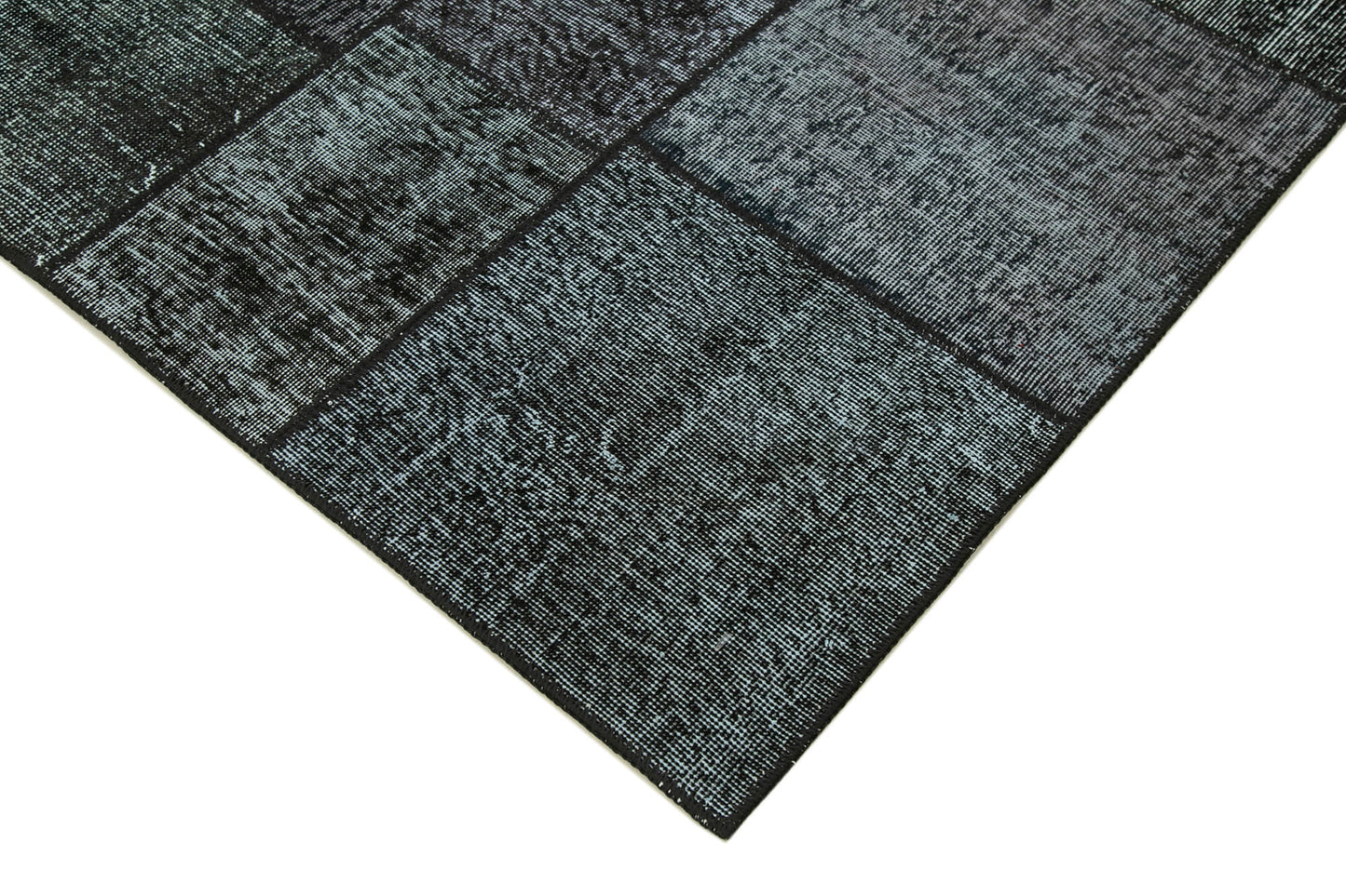 6x8 Black Patchwork Rug - 31914