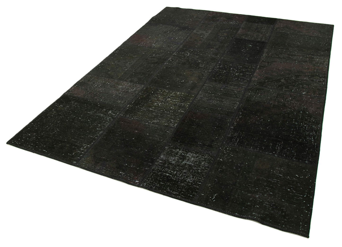 6x8 Black Patchwork Rug - 31917