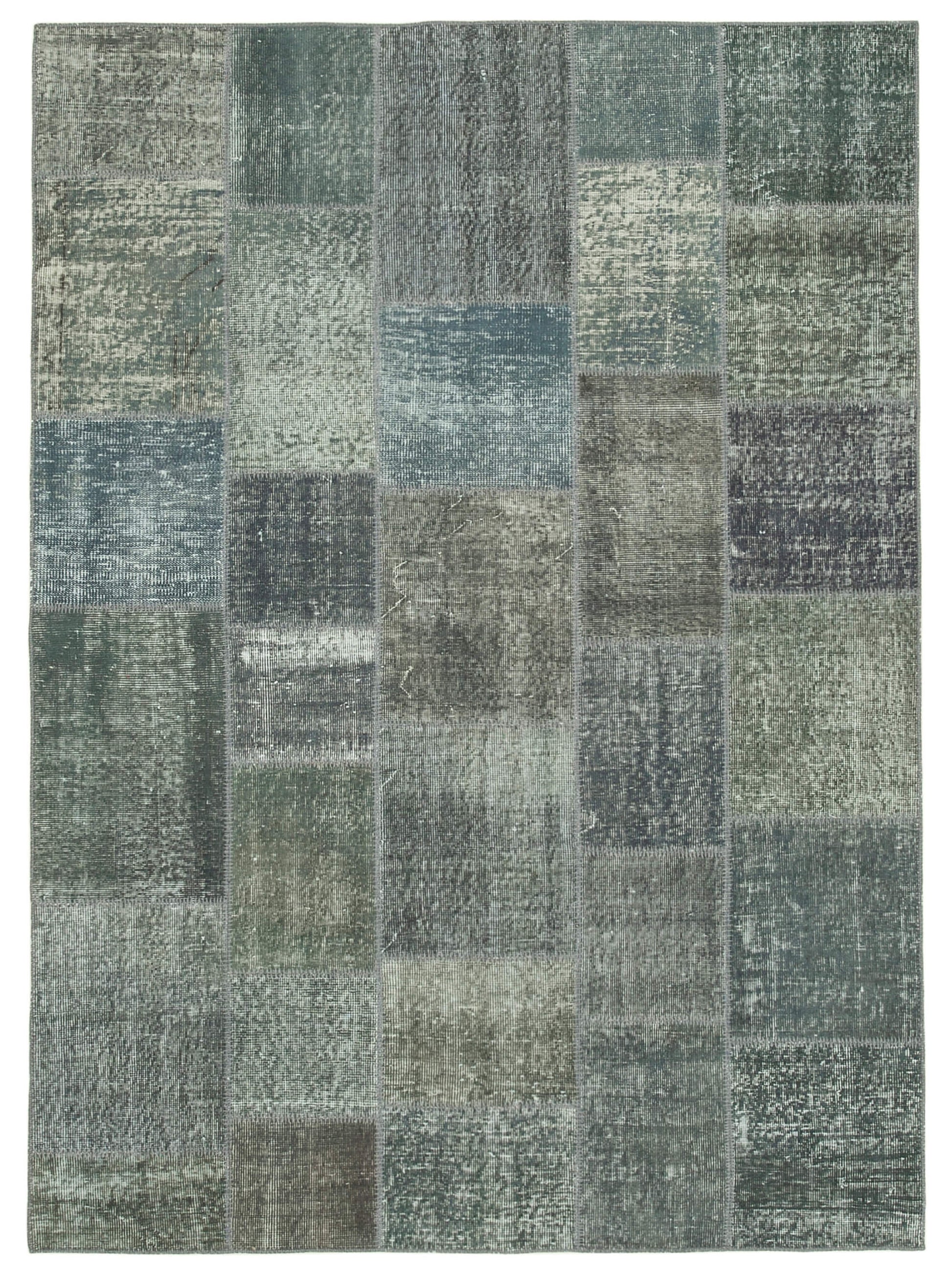 6x8 Grey Patchwork Rug - 31920