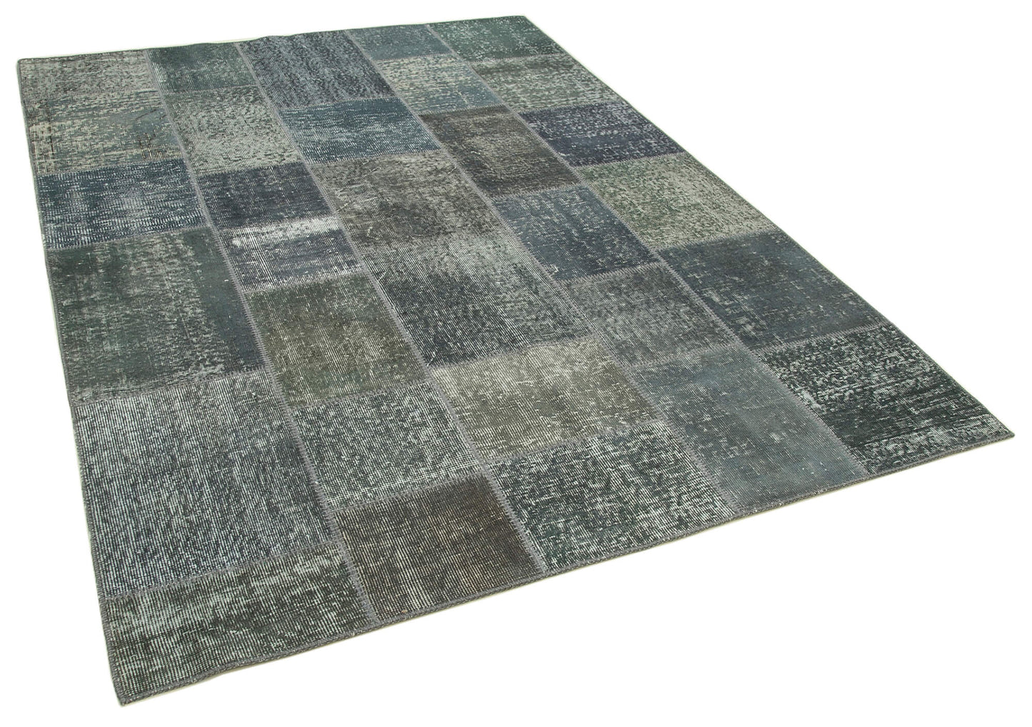 6x8 Grey Patchwork Rug - 31920