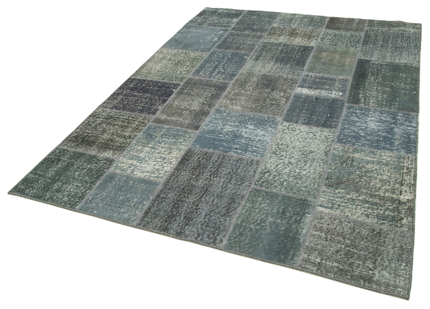 6x8 Grey Patchwork Rug - 31920