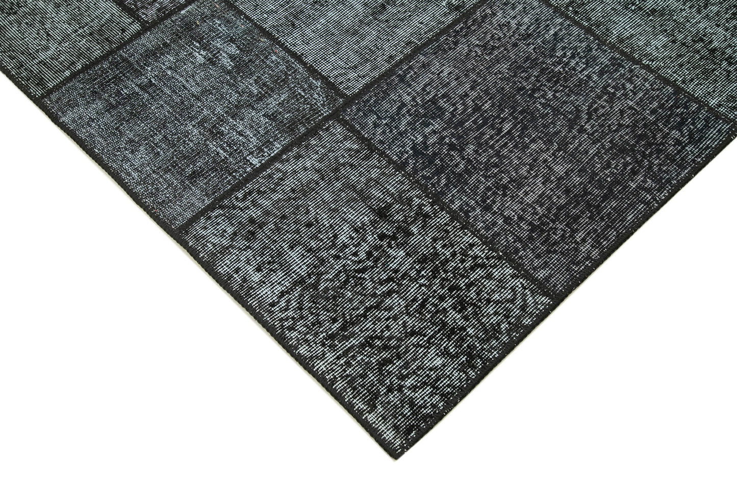 6x8 Black Patchwork Rug - 31921