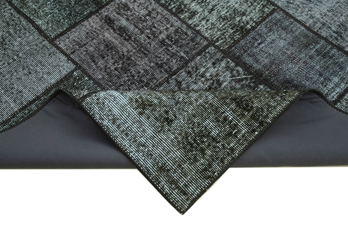 6x8 Black Patchwork Rug - 31921