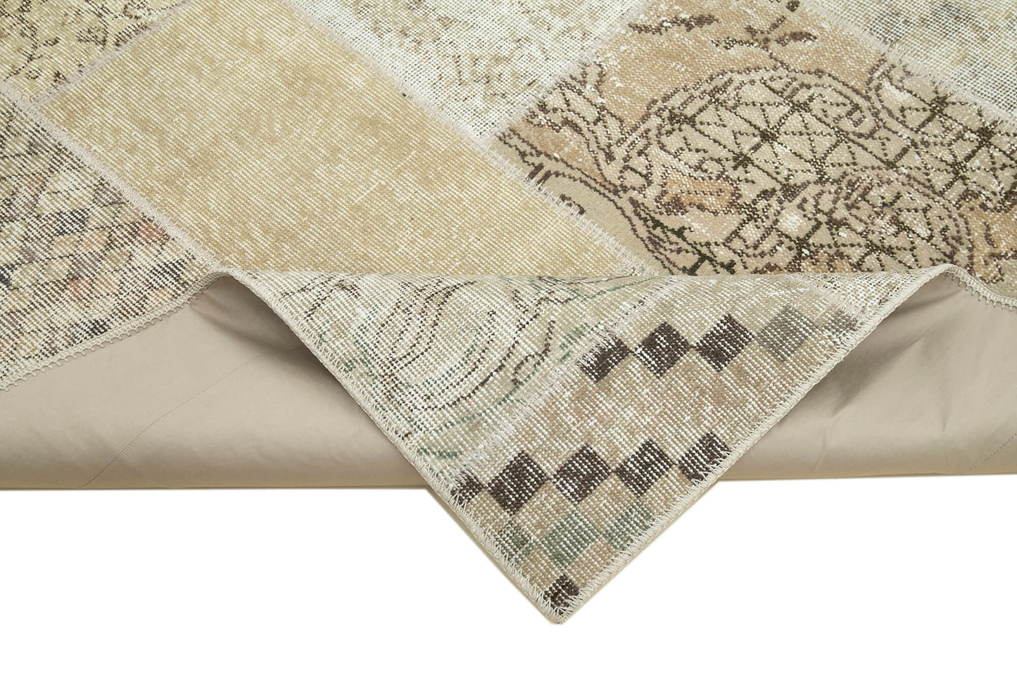 6x8 Beige Patchwork Rug - 31926