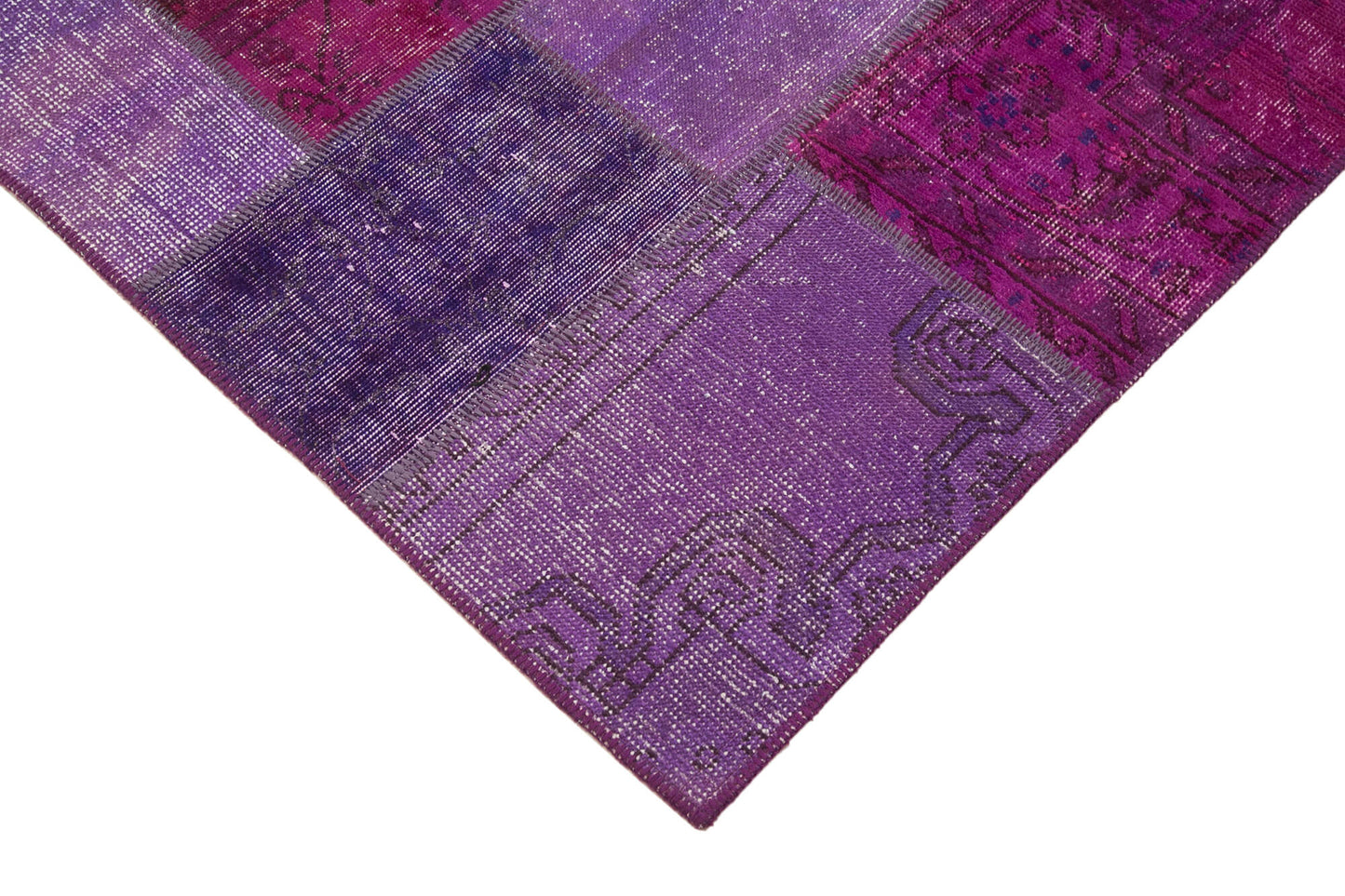 6x8 Purple Patchwork Rug - 31942