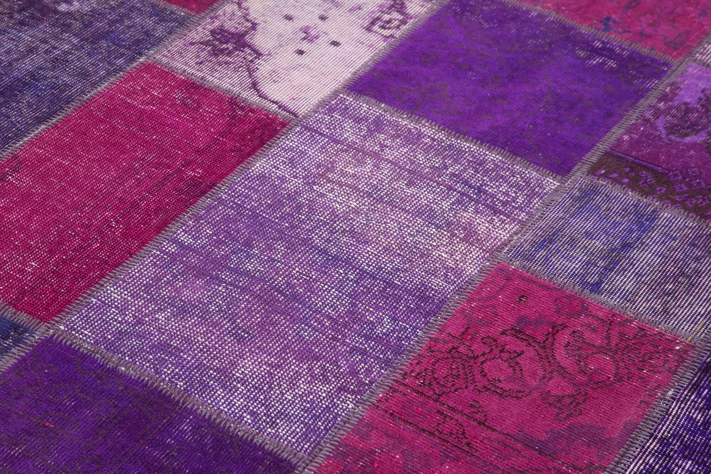 6x8 Purple Patchwork Rug - 31942