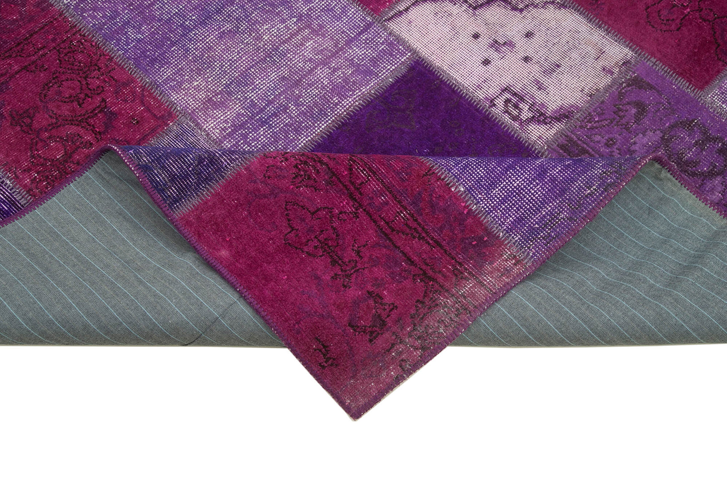 6x8 Purple Patchwork Rug - 31942