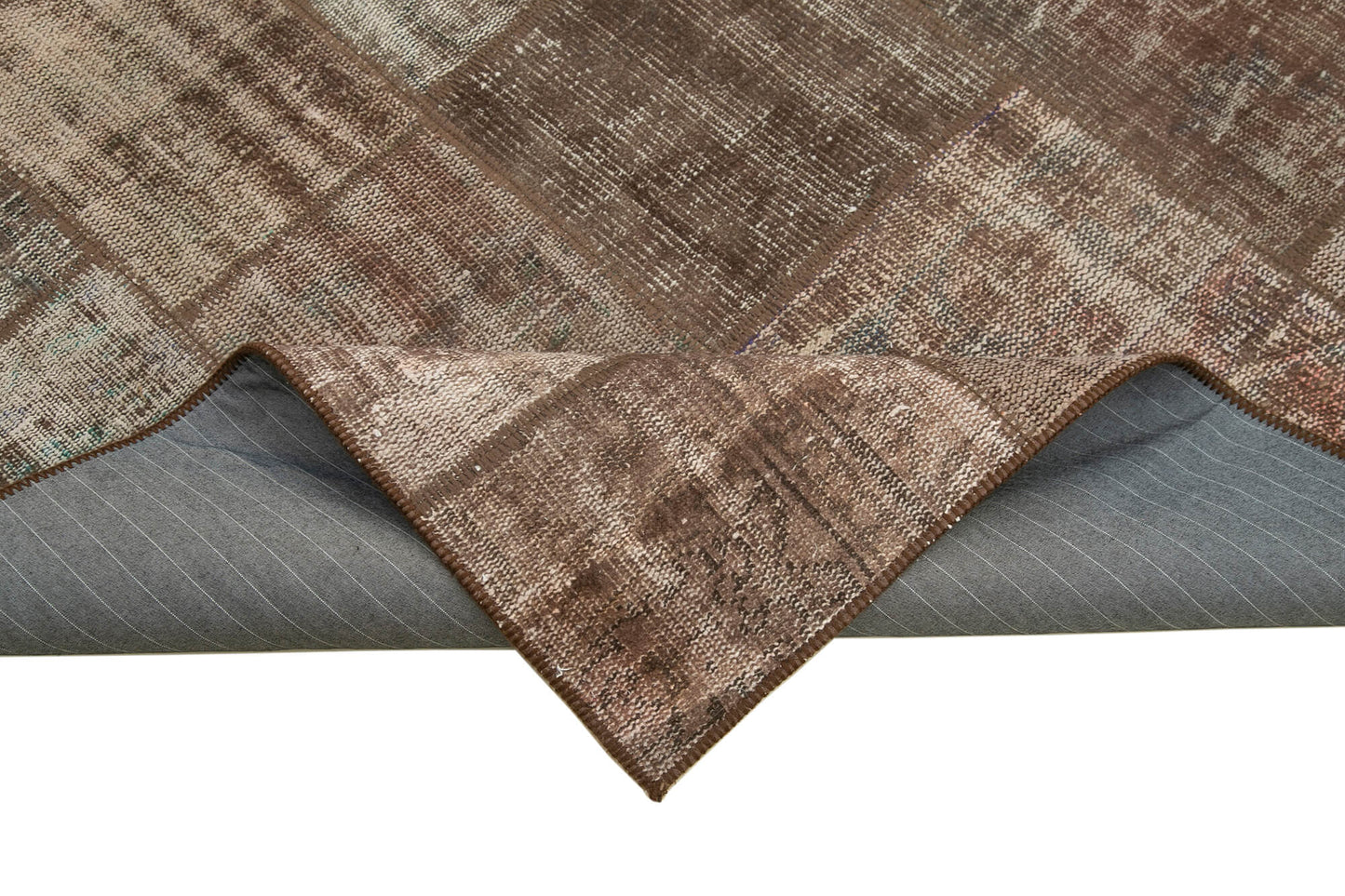 6x8 Brown Patchwork Rug - 31959