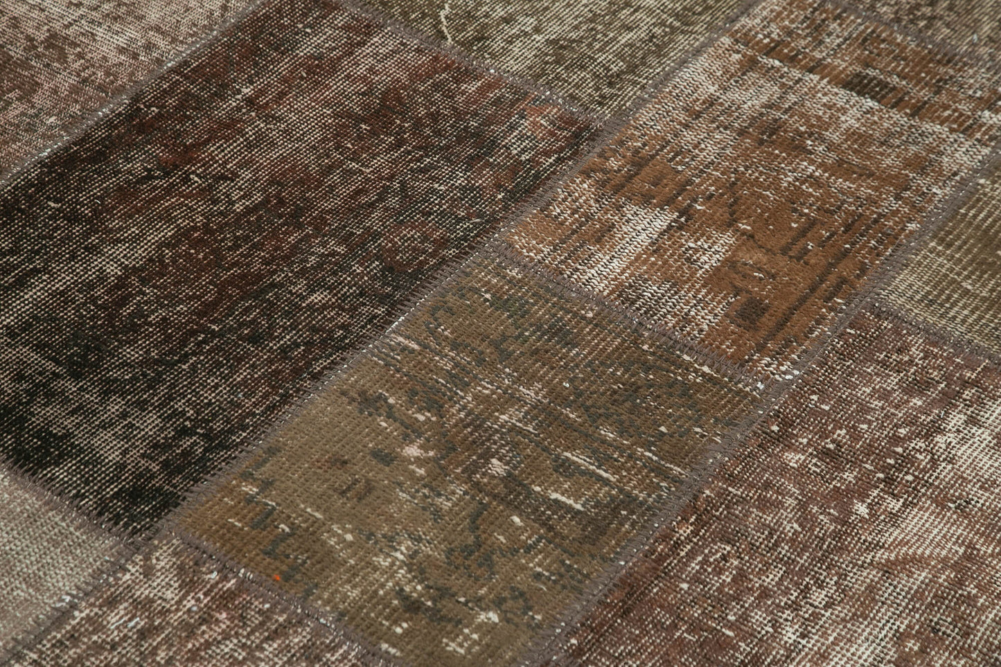 6x8 Brown Patchwork Rug - 31970