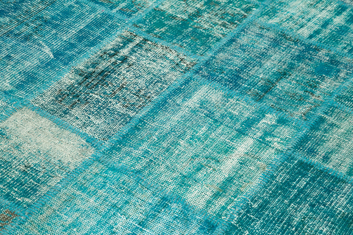 6x8 Turquoise Patchwork Rug - 31983