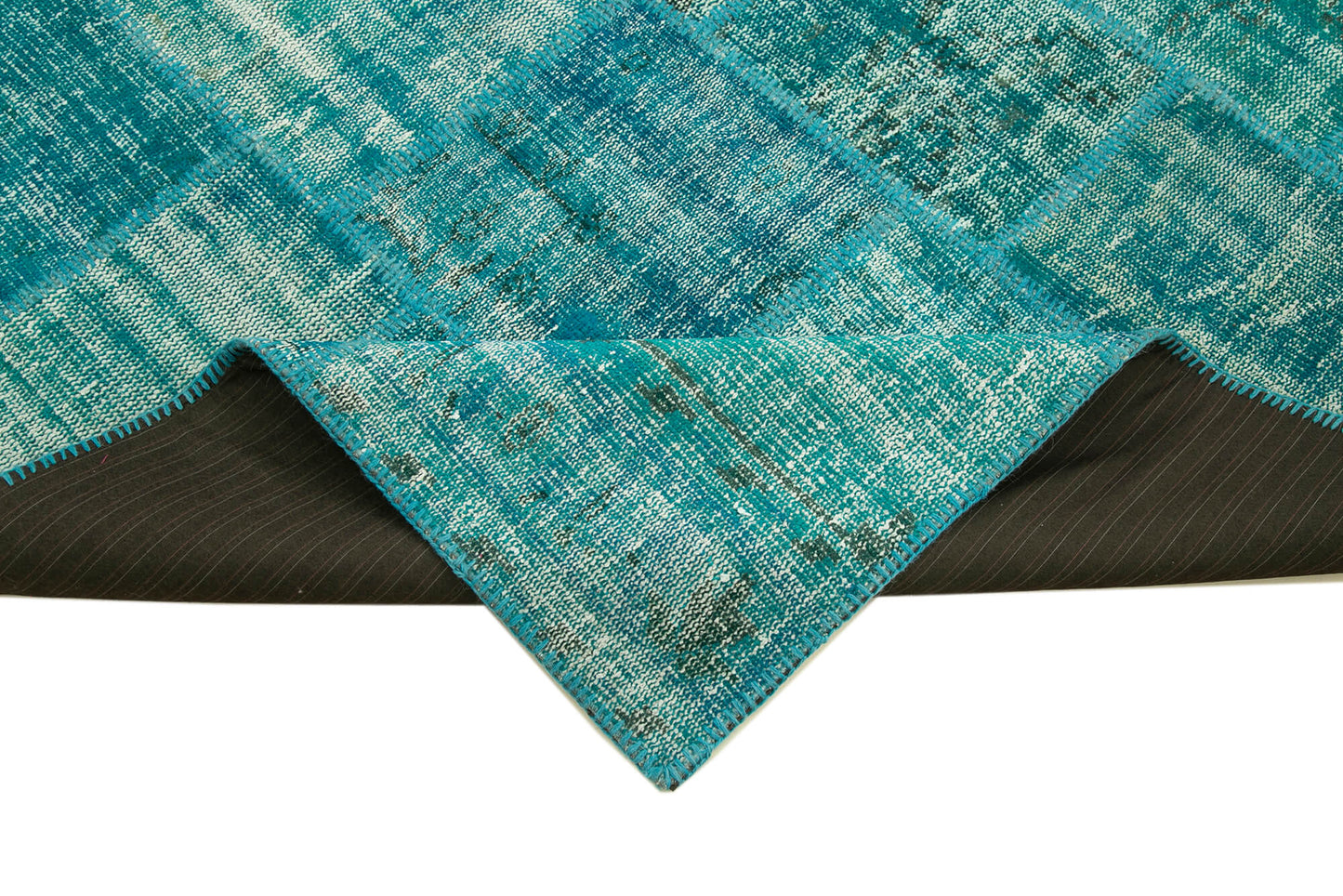 6x8 Turquoise Patchwork Rug - 31983