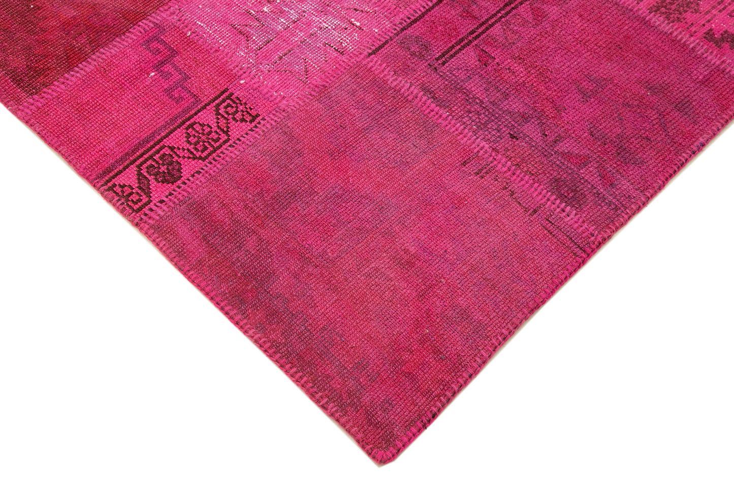 6x8 Pink Patchwork Rug - 31984