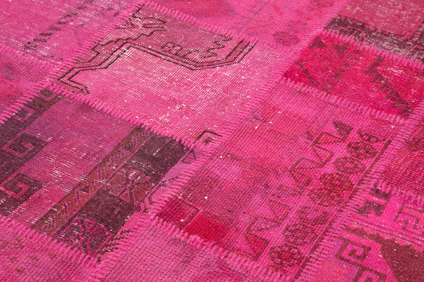 6x8 Pink Patchwork Rug - 31984