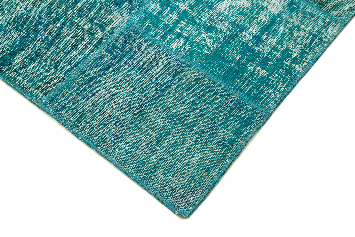 6x8 Turquoise Patchwork Rug - 31986