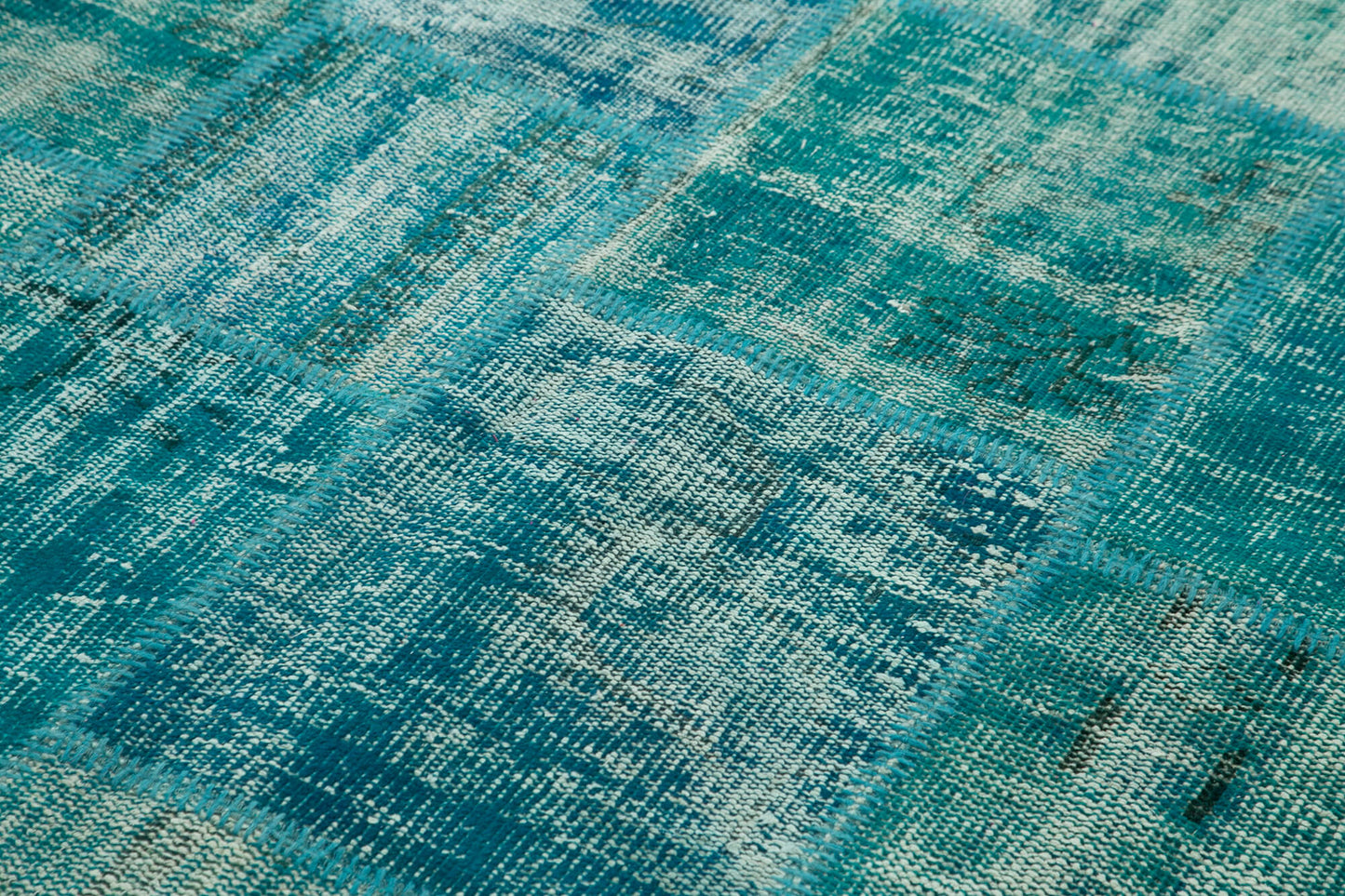 6x8 Turquoise Patchwork Rug - 31986